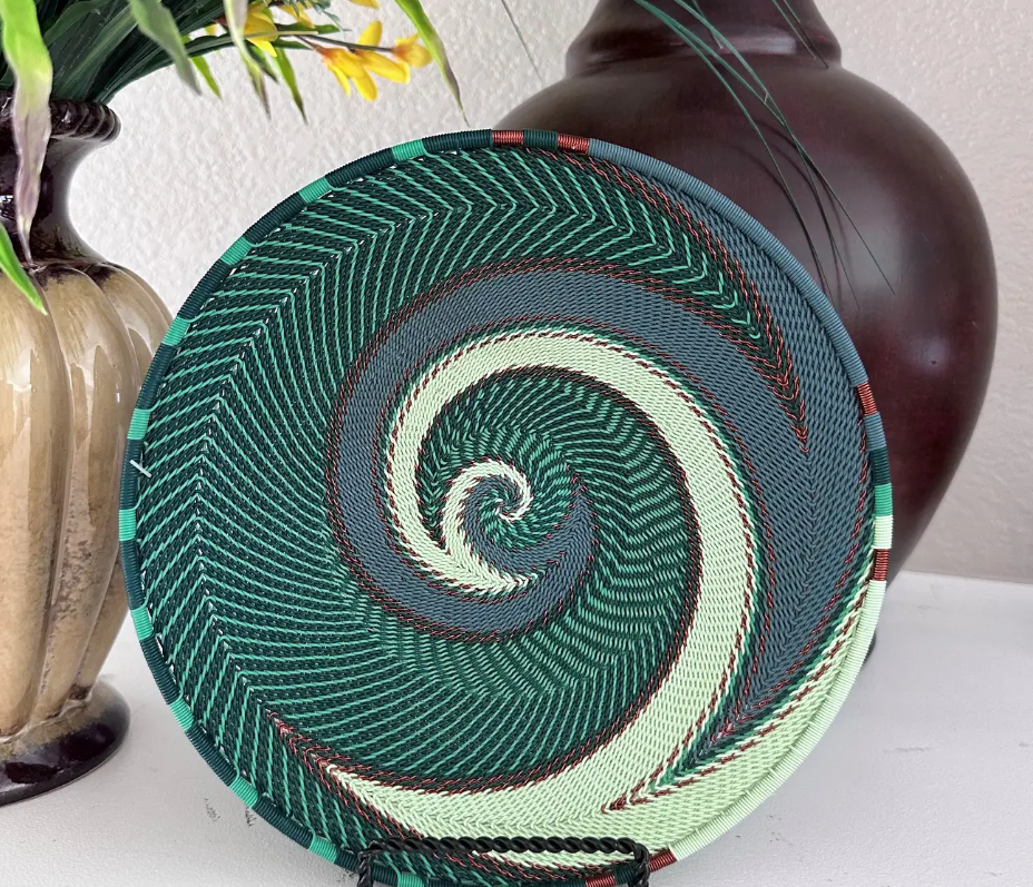 Mini Platter Zulu Wire Basket, Assorted Colors