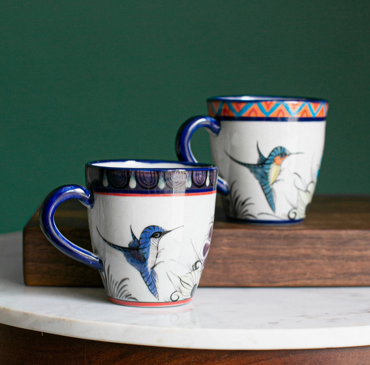 Ceramic Wild Bird Latte Mug