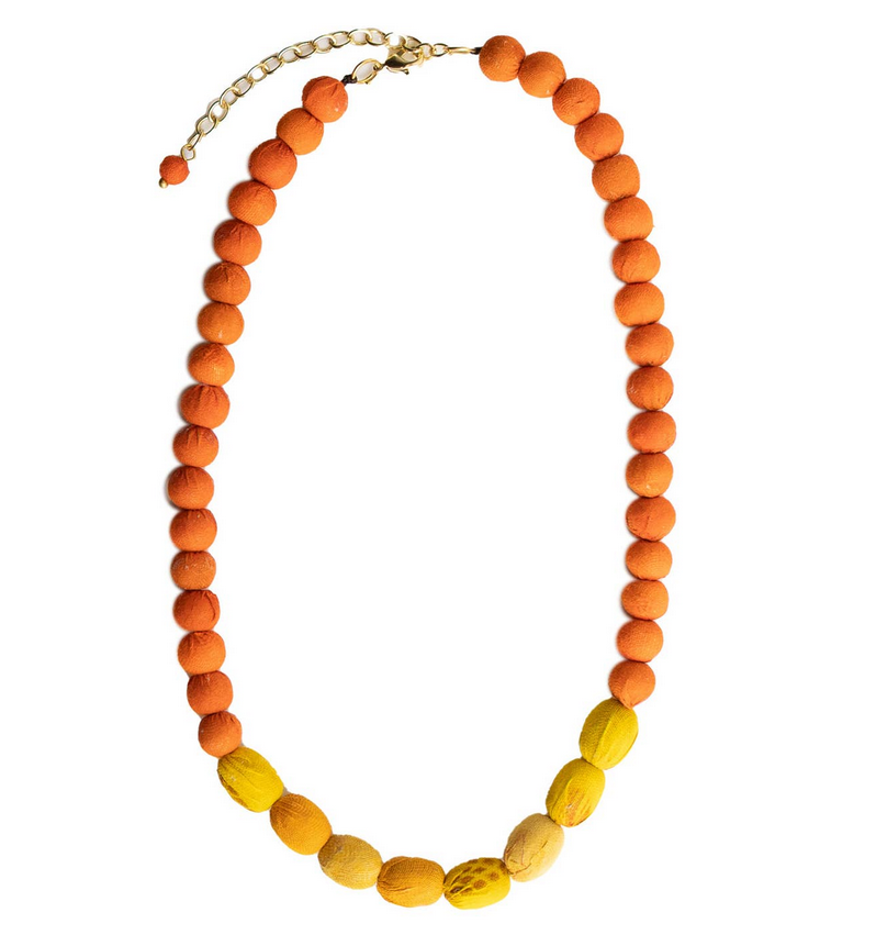 Kantha Couplet Necklace