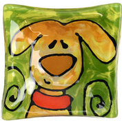 Fused Glass Dishes, Assorted Dogs