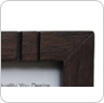 Dark Red Oak Trio Frame