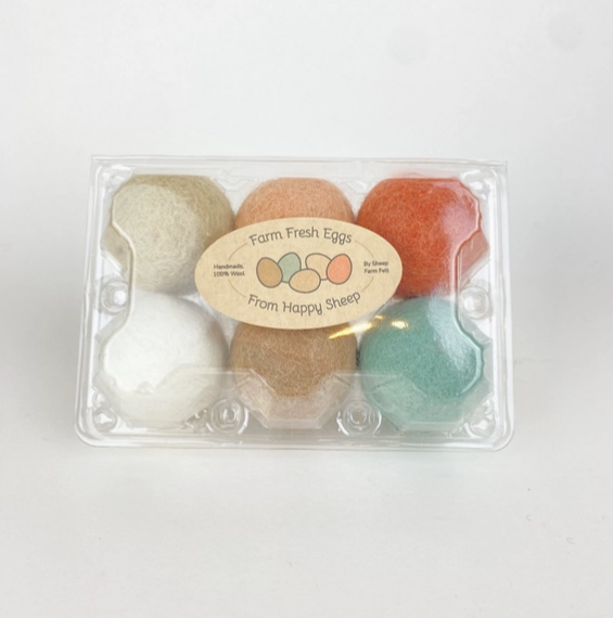 Felted Farm Fresh Eggs