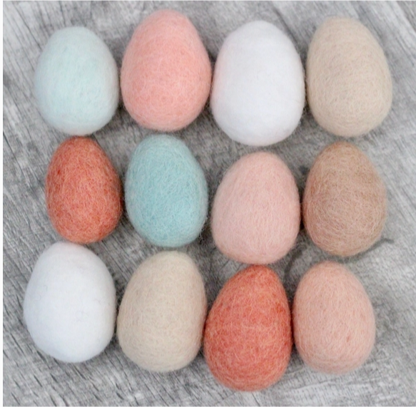Felted Farm Fresh Eggs