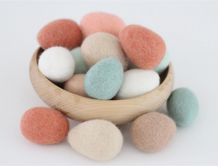 Felted Farm Fresh Eggs