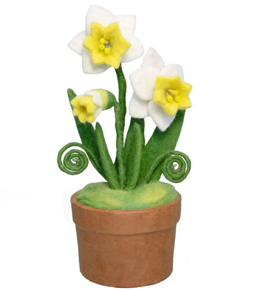 Felt Potted Trio Flowers