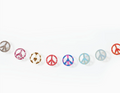 Peace Sign Recycled Paper Garland