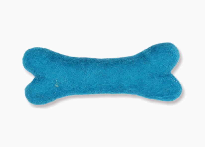 Felted Eco Wool Dog Bone Toy