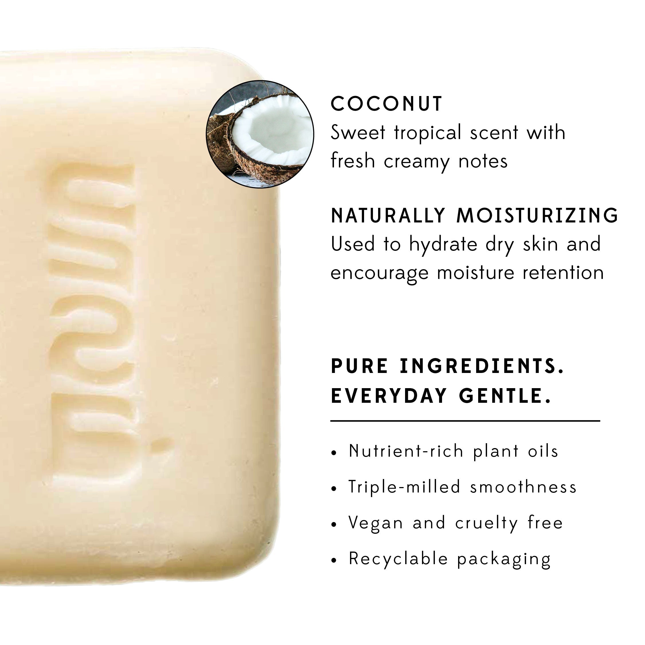 Plant Based Soap, Coconut