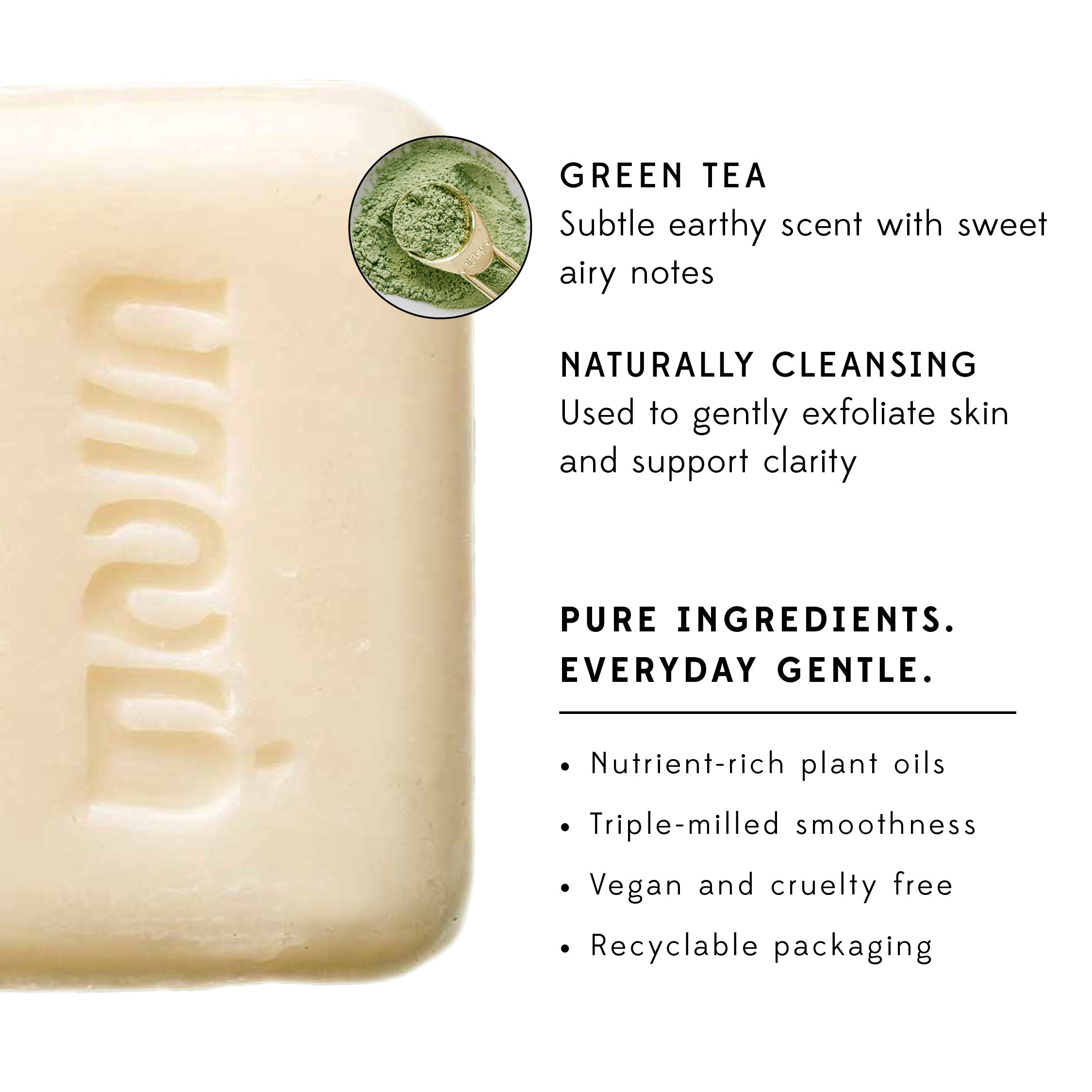 Plant Based Soap, Green Tea