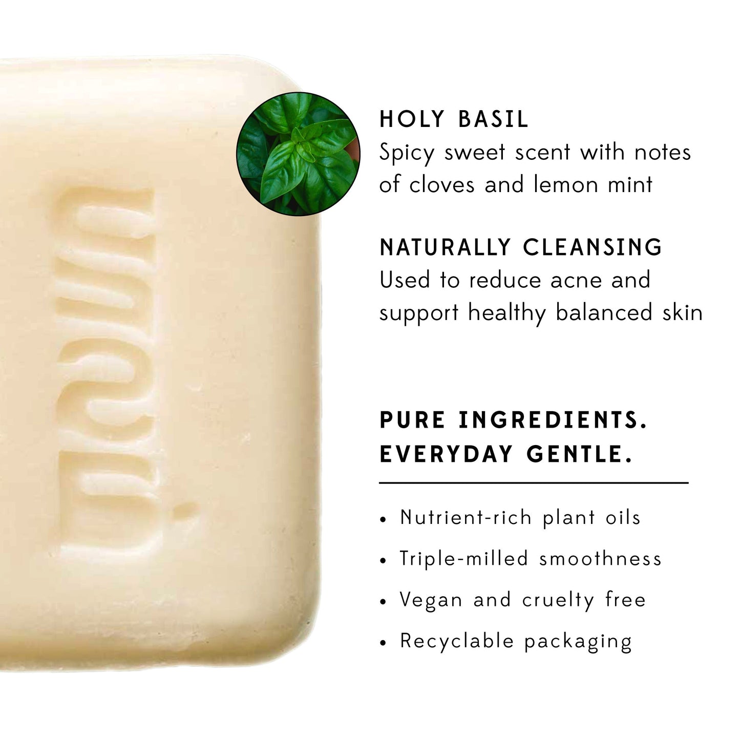 Plant Based Soap, Holy Basil