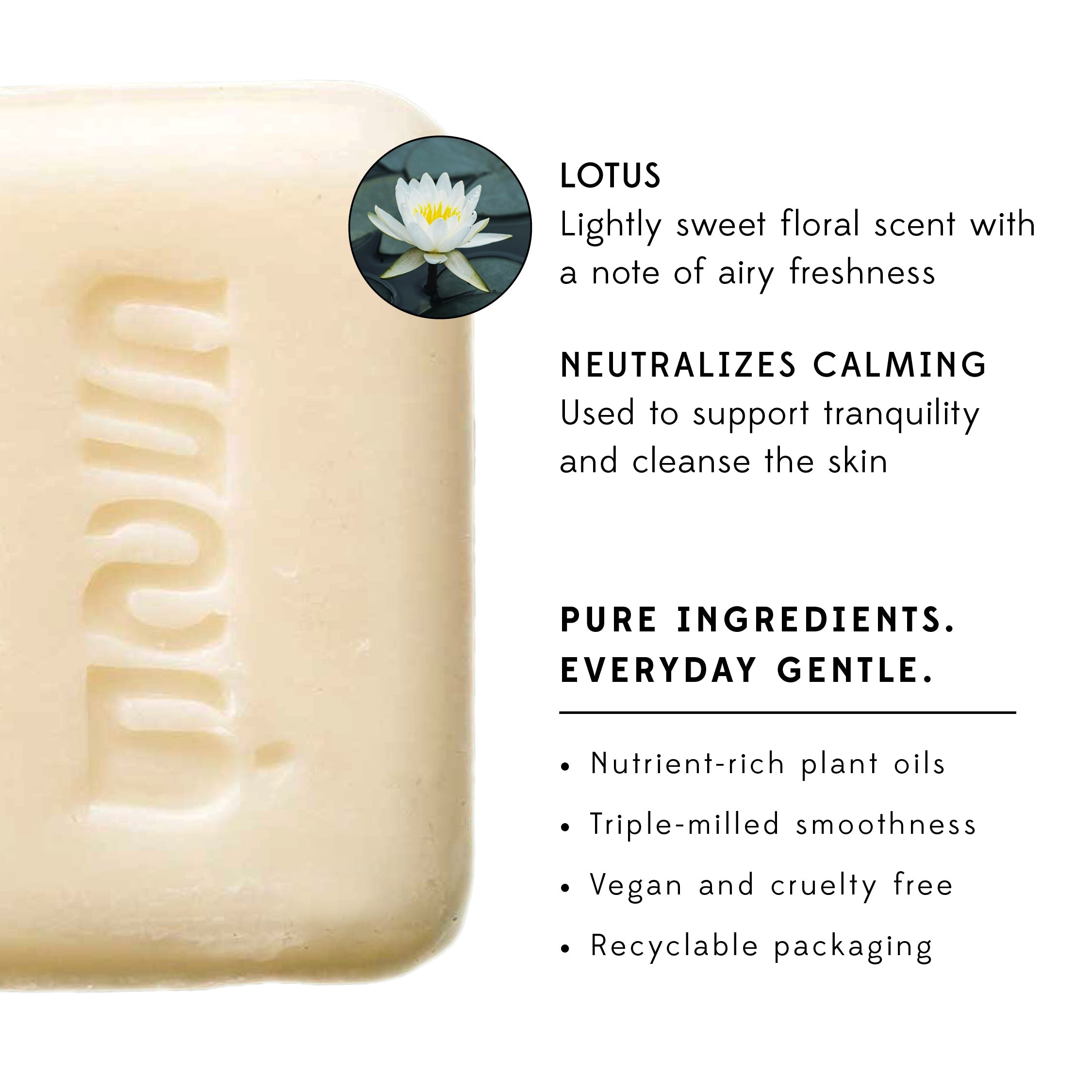 Plant Based Soap, Lotus