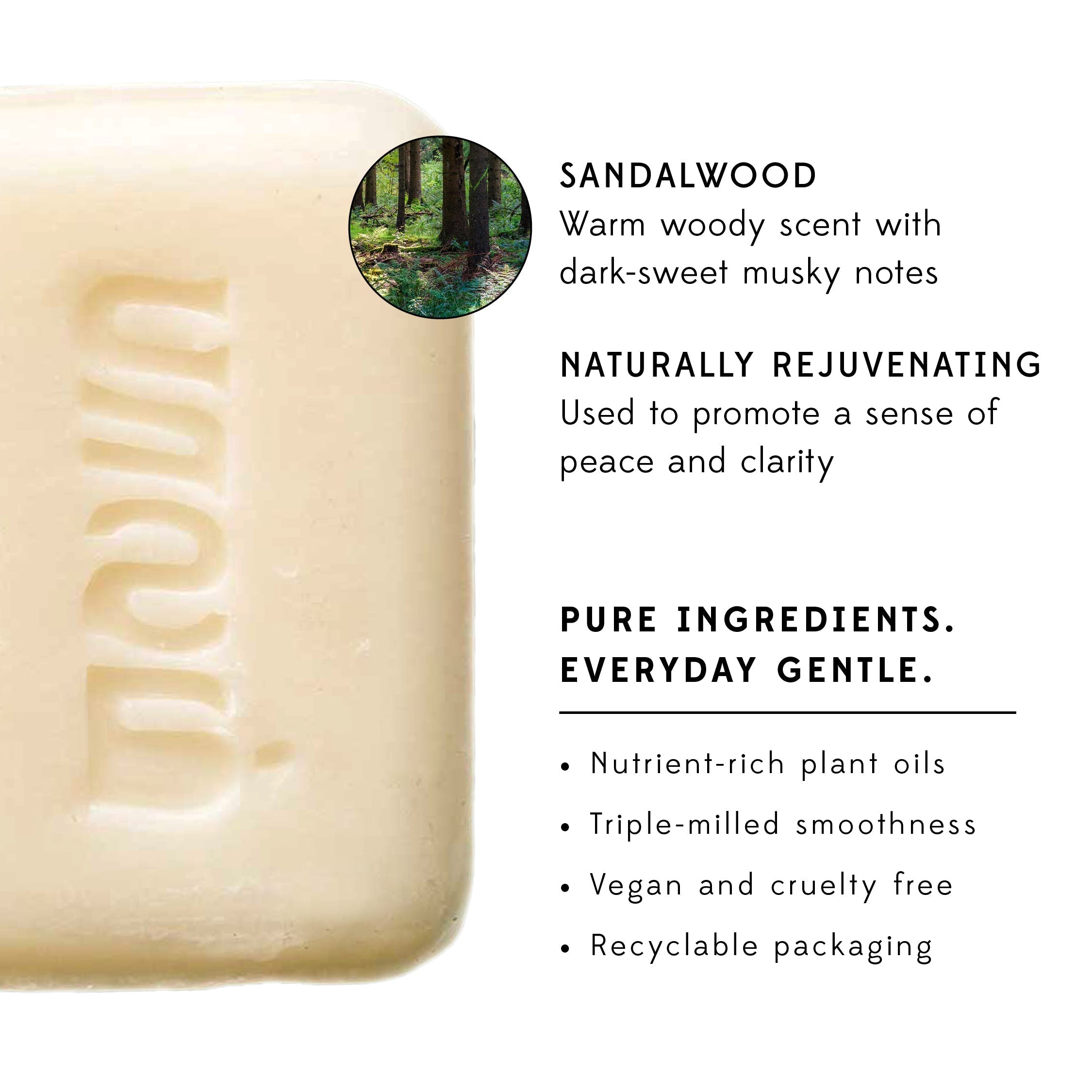 Plant Based Soap, Sandalwood