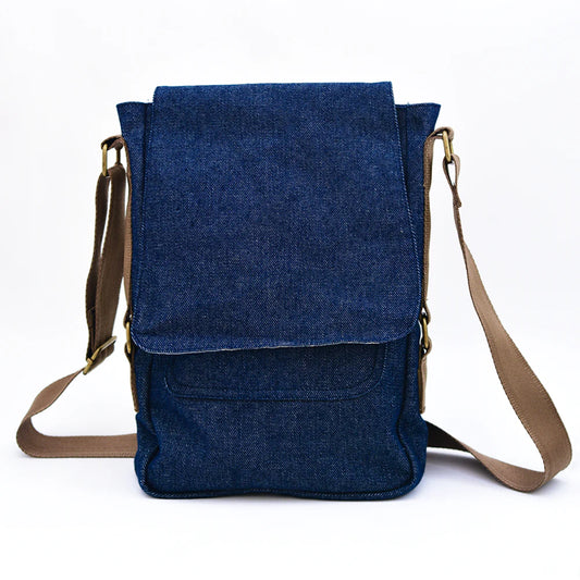 Crossbody Satchel, Denim