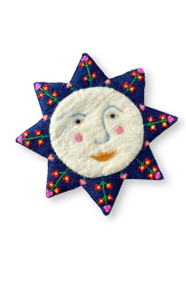 Star Sun Felt Trivet
