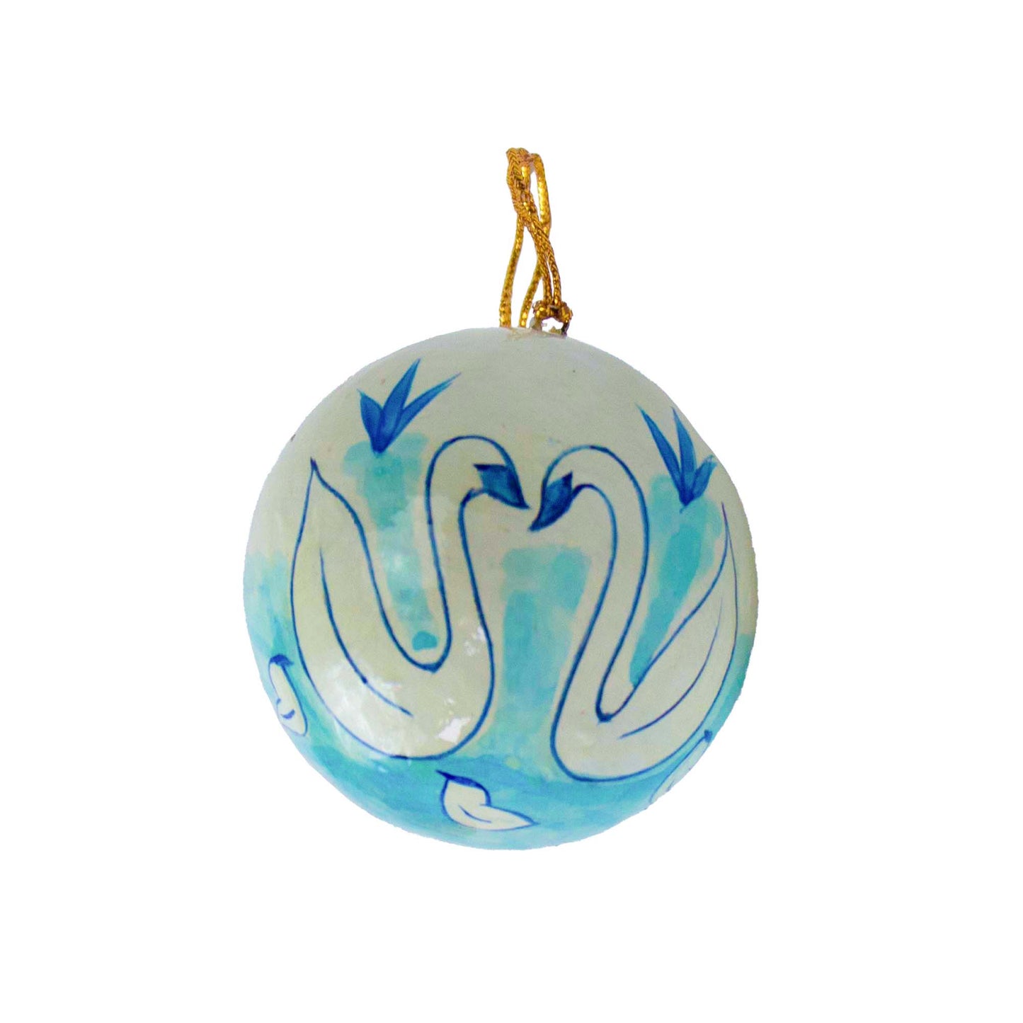 Swan Hand Painted Ornament