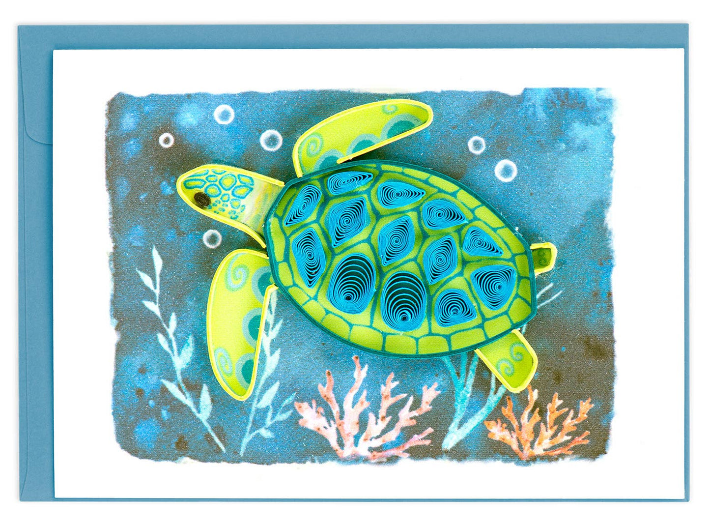Quilled Gift Enclosure, "Sea Turtle"
