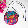 Round Upcycled Coin Bag