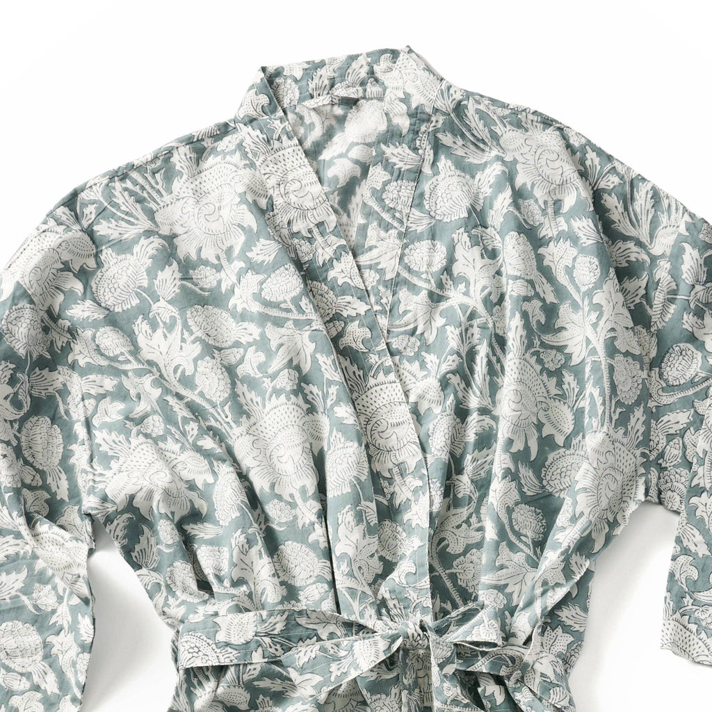 Avani Floral Block Print Robe