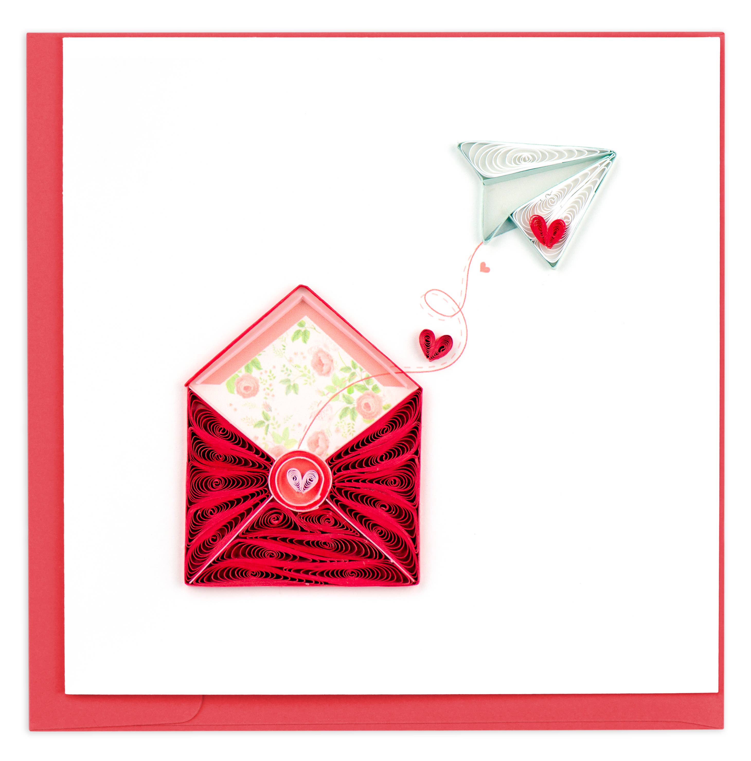 Quilled Greeting Card, "Love Letter"