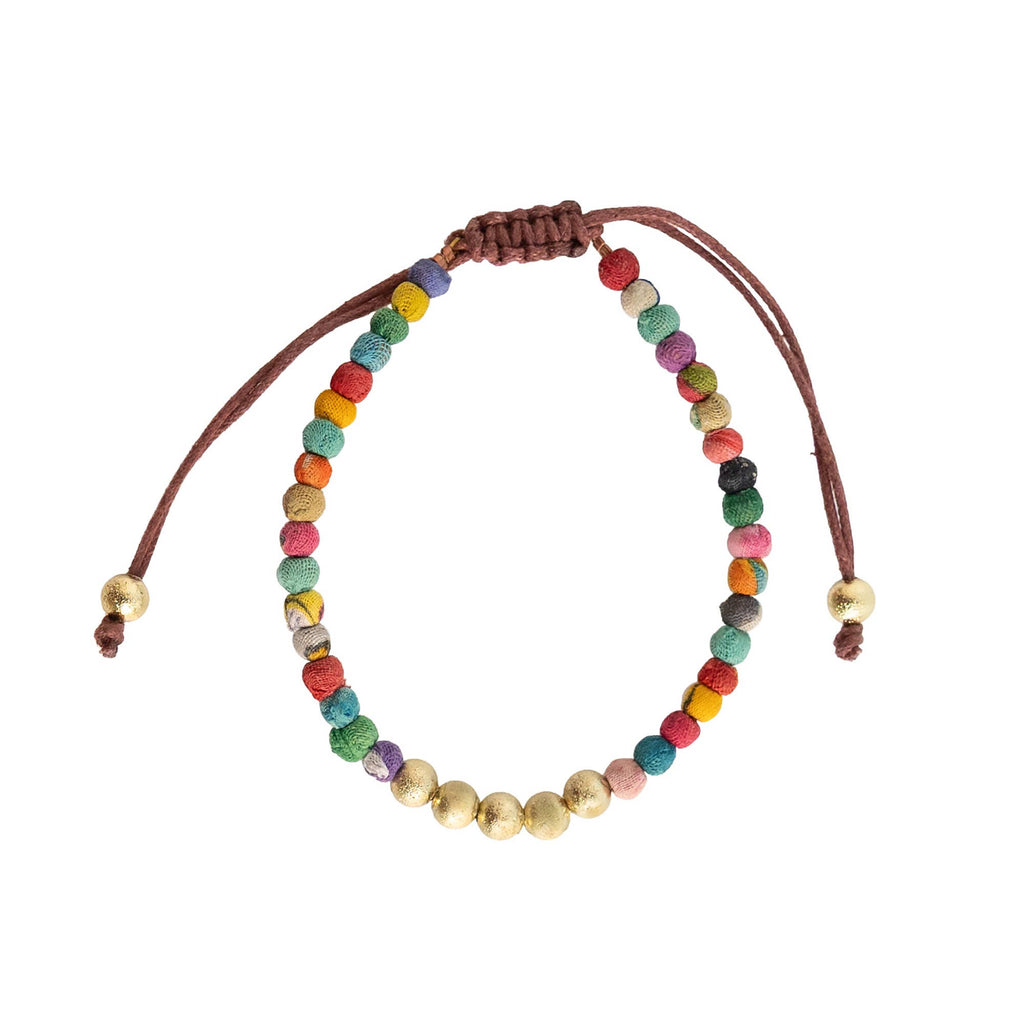 Kantha Milieu Gilded Slide Bracelet