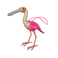 Roseate Spoonbill Woven Ornament