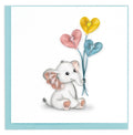 Quilled Greeting Card, "Baby Elephant Congrats"