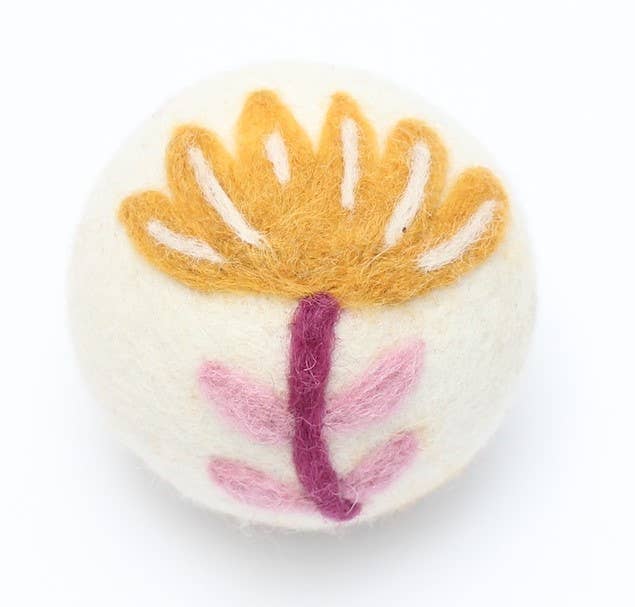 Eco Wool Dryer Balls, "Flowers"