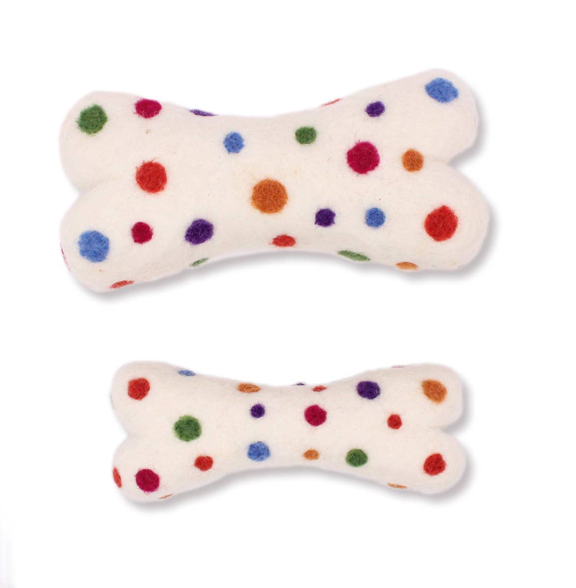 Felted Eco Wool Dog Bone Toy