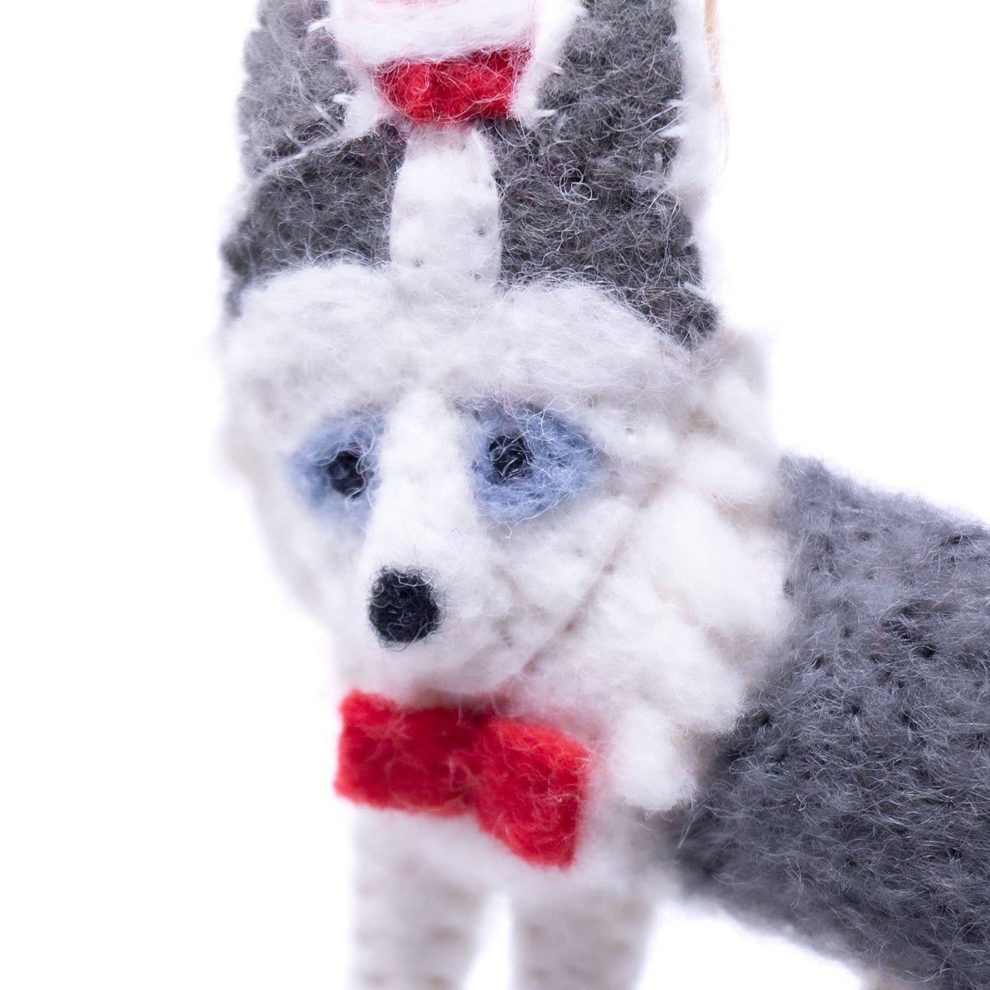 Husky Felt Ornament