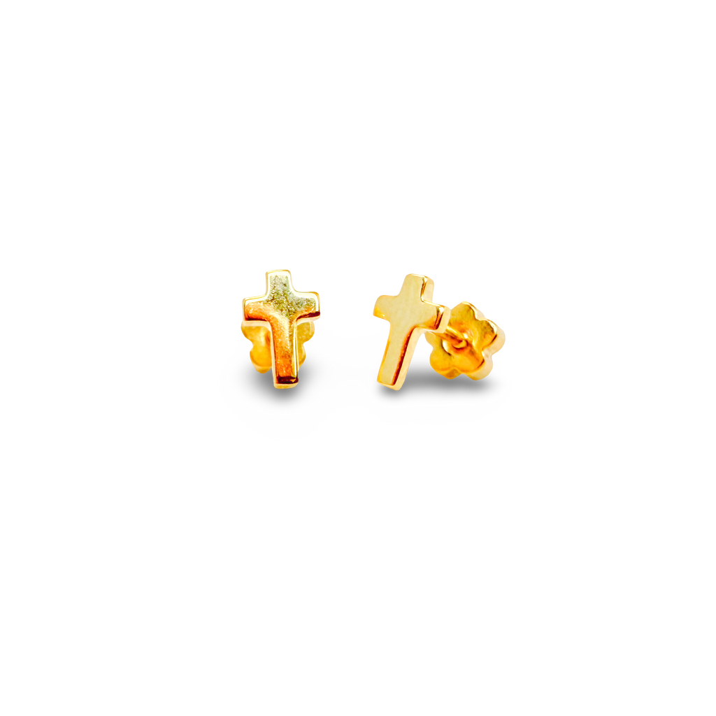Cross Tiny Stud Kids Earrings
