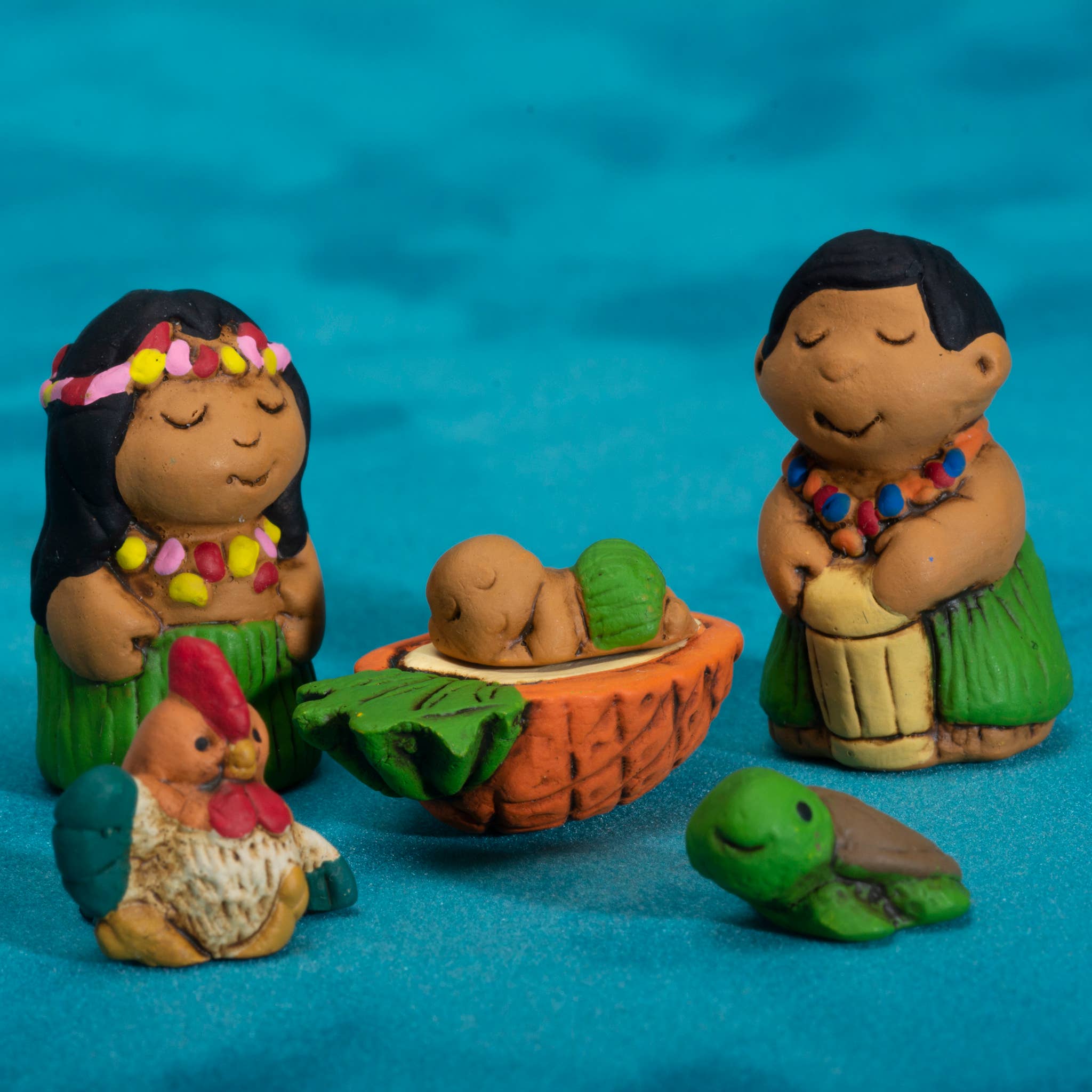 "Hawaiian" Mini Nativity