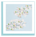 Quilled Greeting Card, "White Magnolia Branch"