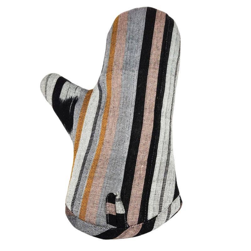 Woven Cotton Oven Mitt, Assorted Colors