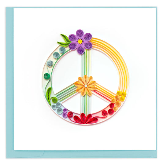 Quilled Greeting Card, "Peace Sign"