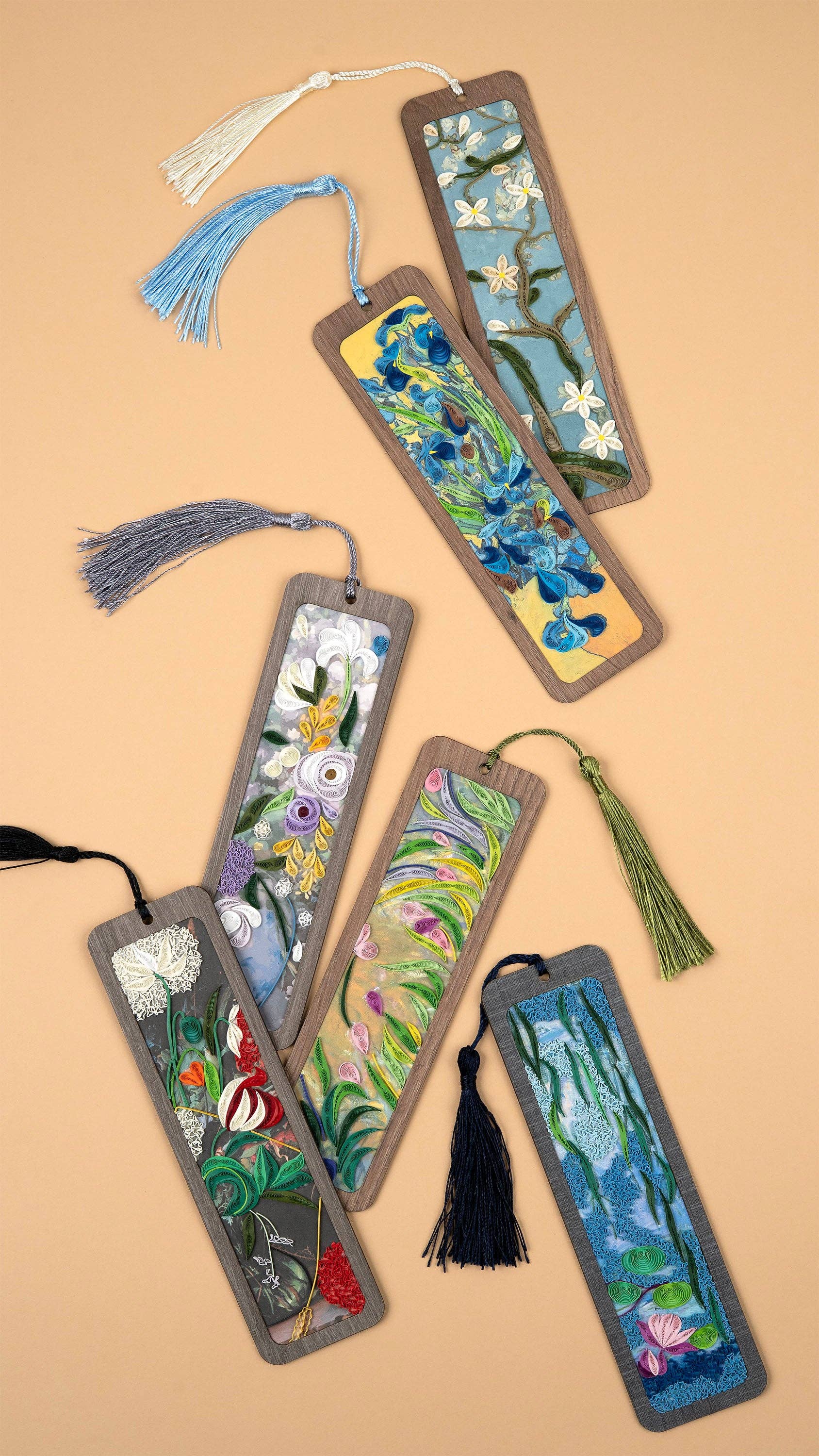 Handmade Quilled Paper Starry Night (Van Gogh Inspired) Bookmark