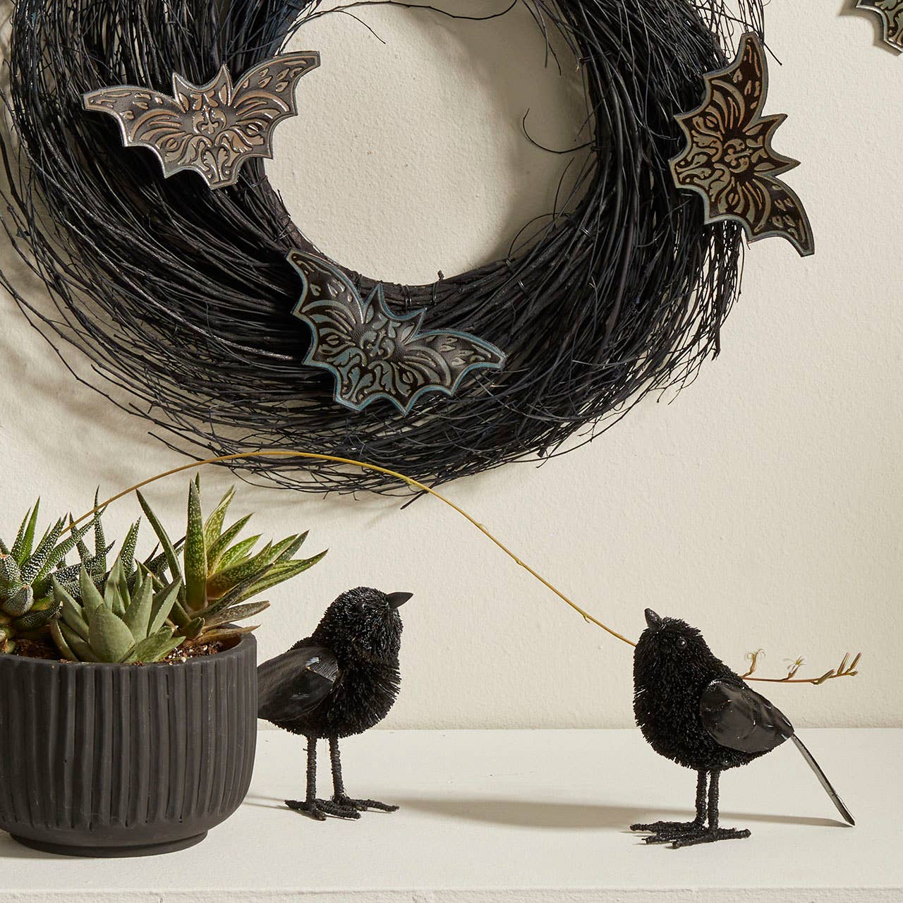 Spooky Buri Raven Halloween Decor