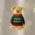 Tyana Ugly Sweater Dog Ornament