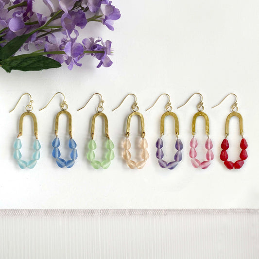 Earrings, "Seascape" Drop