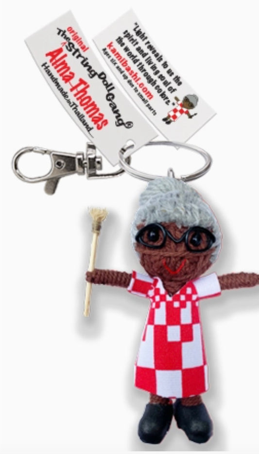 Keychain String Doll, "Alma Thomas"