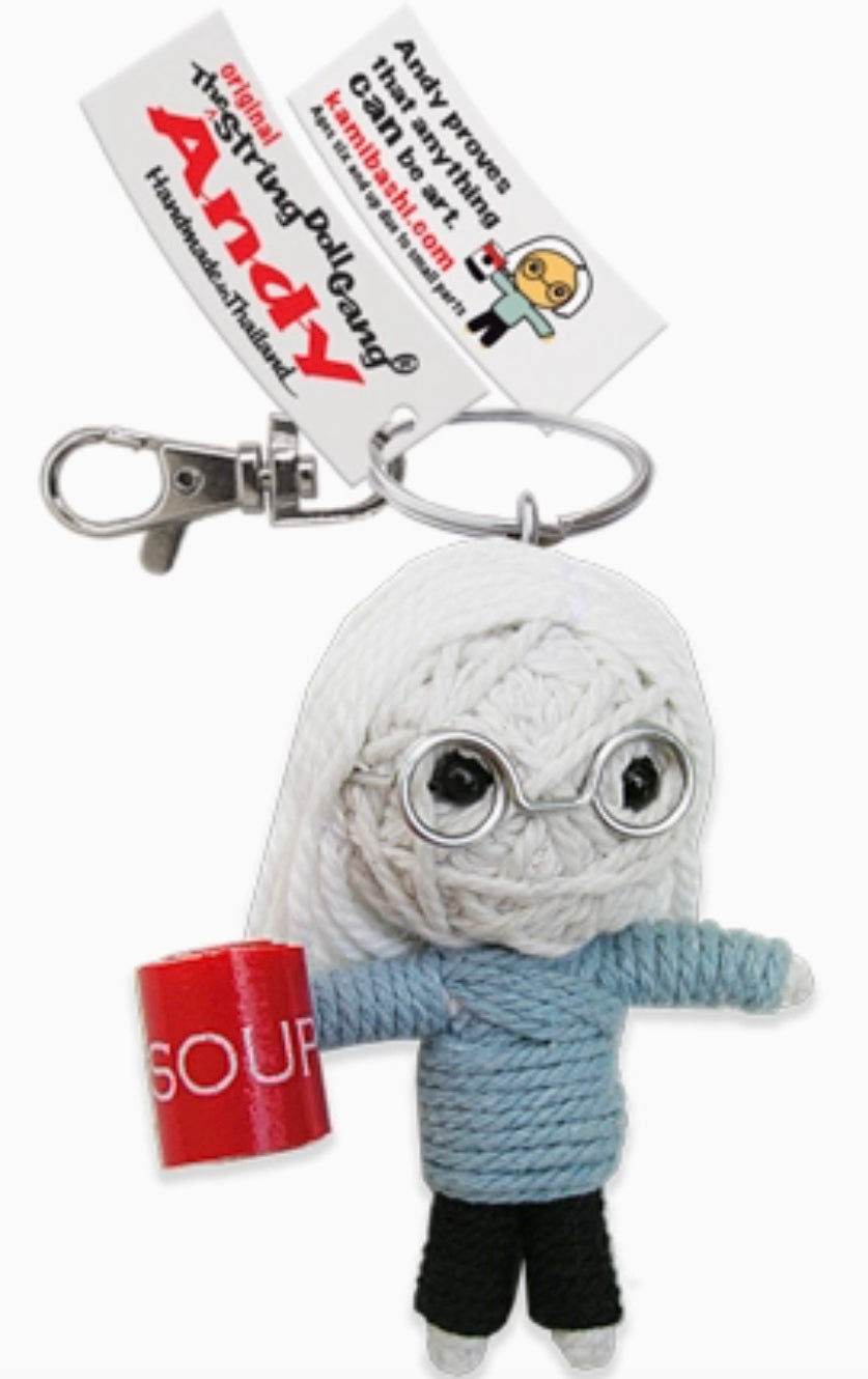 Keychain String Doll, "Andy (Warhol)"