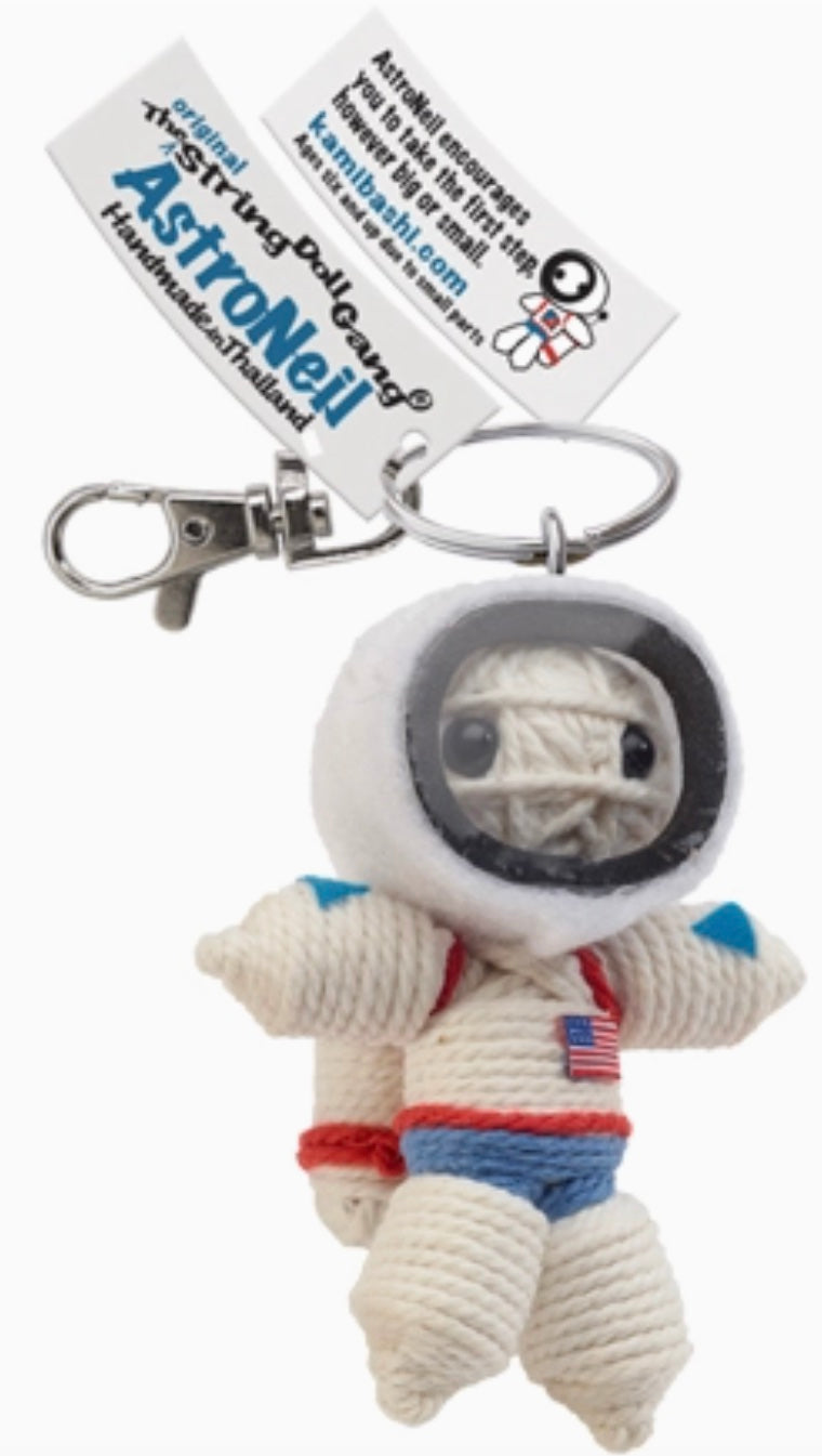 Keychain String Doll, "AstroNeil the Astronaut"