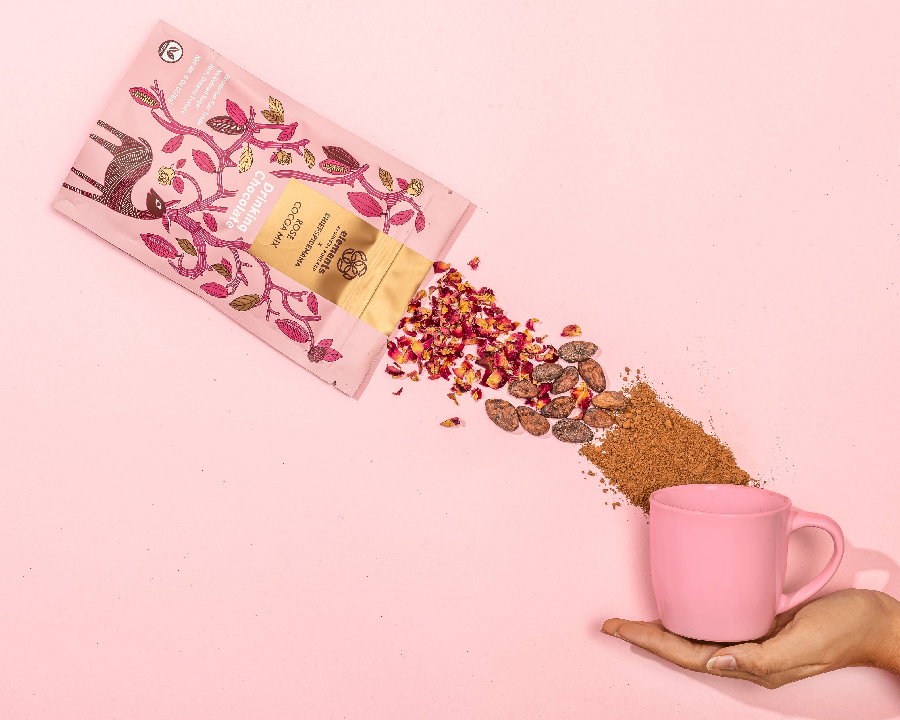 Rose Vegan Drinking Chocolate