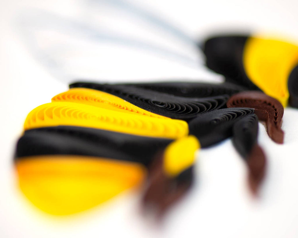 Quilled Greeting Card, "Bumble Bee"