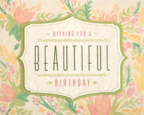 Recycled Paper Cards, "Watercolor Birthday"