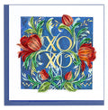 Quilled Greeting Card, "XOXO Roses"
