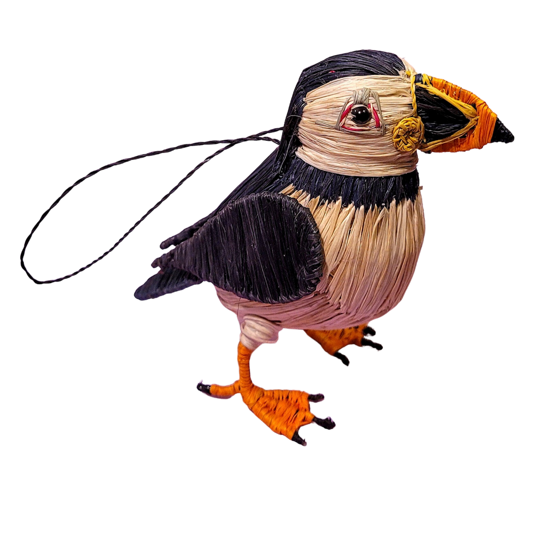 Puffin Woven Ornament