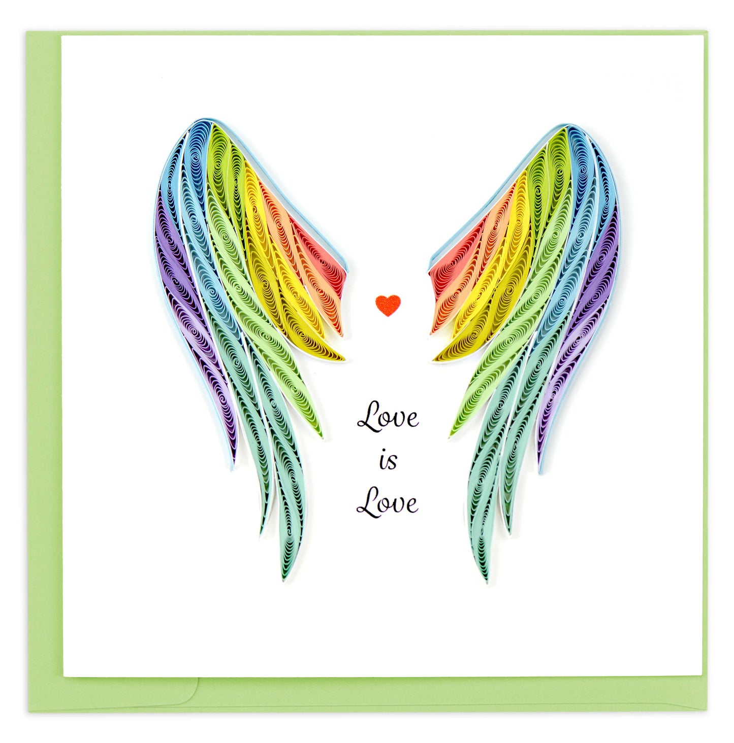 Quilled Greeting Card, "Pride Wings"