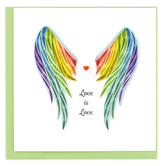 Quilled Greeting Card, "Pride Wings"