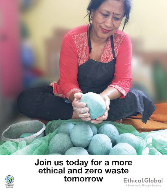 Eco Wool Dryer Balls, "Birds"