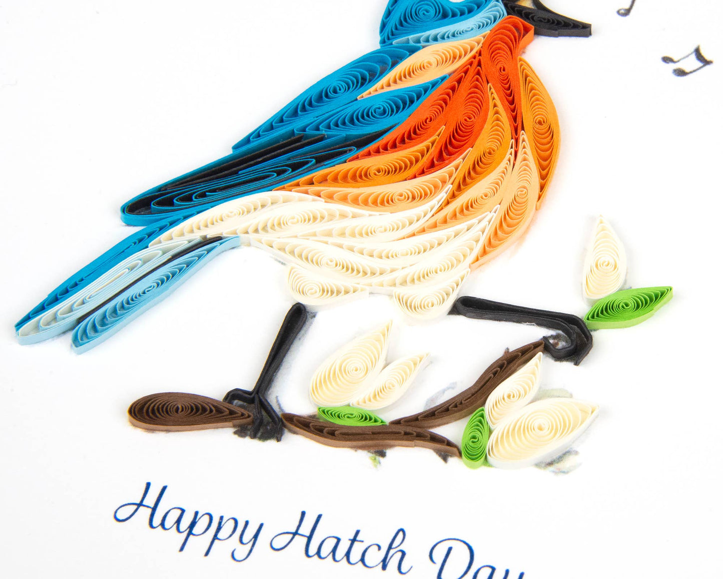 Quilled Greeting Card, "Happy Hatch Day"